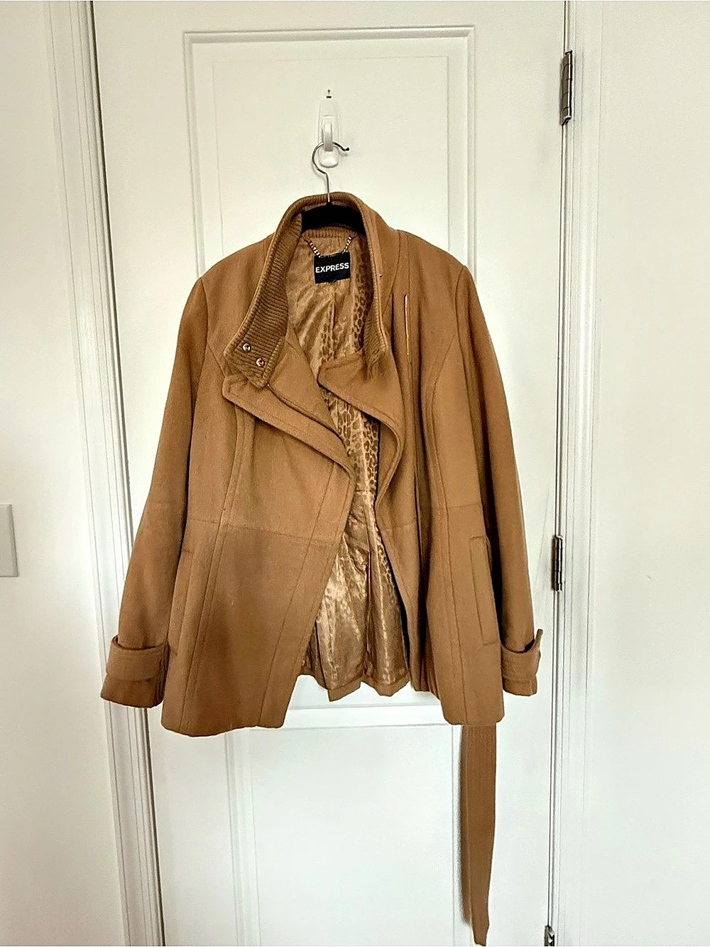 Express Women's Brown Belted Jacket